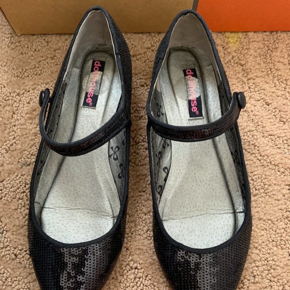 Dollhouse Black Point-Toe Strapped Shoes - Picture 2 of 5